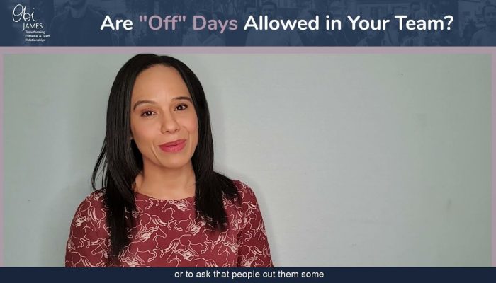 Are Off Days Allowed in Your Team