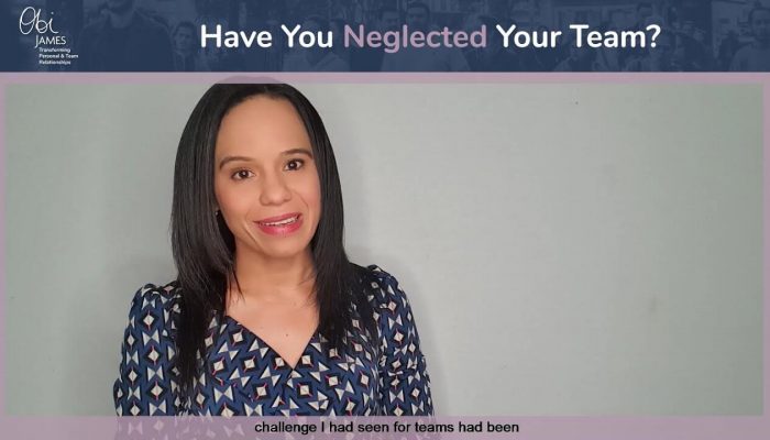 Have You Neglected Your Team